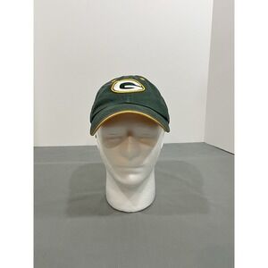 Green Bay Packers Hat Cap One Size Green Adjustable Strap NFL Team Apperal
